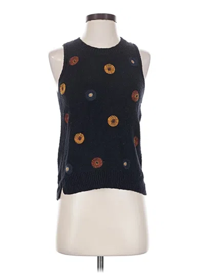 Pre-owned Madewell Tank Top Blue Halter Neckline Tops