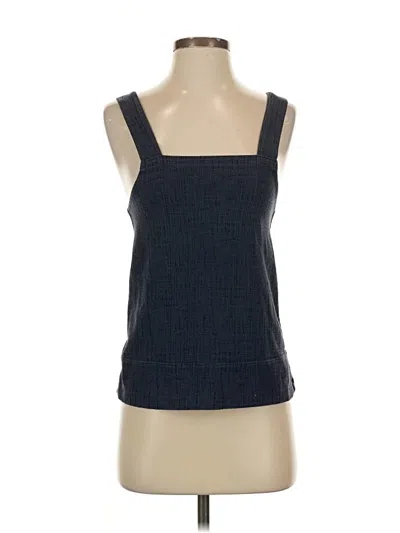 Pre-owned Madewell Tank Top Blue Square Neckline Tops