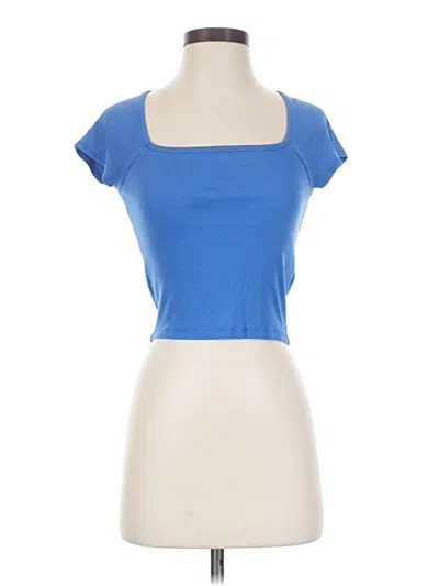 Pre-owned Madewell Tank Top Blue Square Neckline Tops
