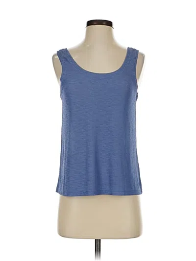 Pre-owned Madewell Tank Top Blue Strapless Neckline Tops