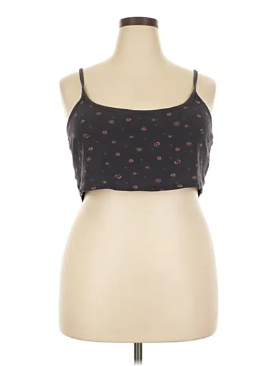 Pre-owned Madewell Tank Top Brown Strapless Neckline Tops