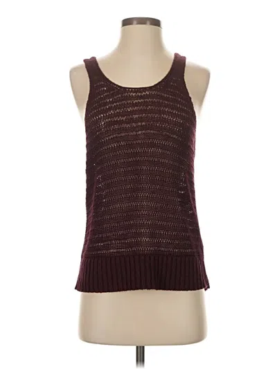 Pre-owned Madewell Tank Top Burgundy Halter Neckline Tops