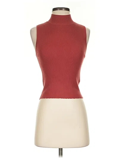 Madewell Tank Top Burgundy Turtleneck Tops