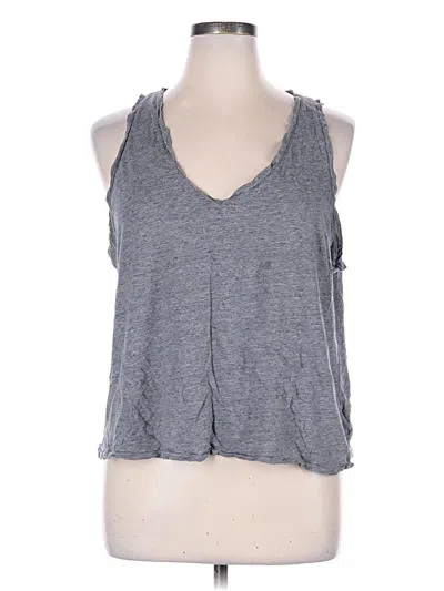 Pre-owned Madewell Tank Top Gray Halter Neckline Tops