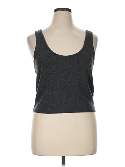 Pre-owned Madewell Tank Top Gray Strapless Neckline Tops