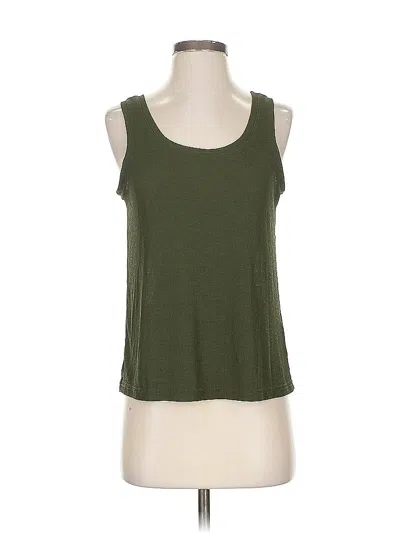 Pre-owned Madewell Tank Top Green Halter Neckline Tops