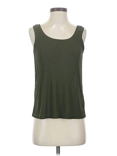 Pre-owned Madewell Tank Top Green Halter Neckline Tops