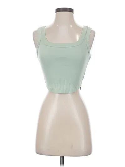 Pre-owned Madewell Tank Top Green Strapless Neckline Tops