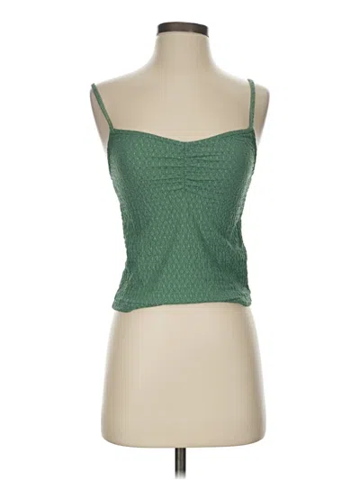 Pre-owned Madewell Tank Top Green Strapless Neckline Tops