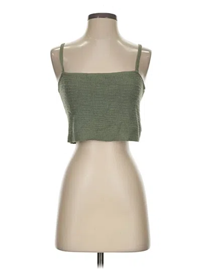 Pre-owned Madewell Tank Top Green Strapless Neckline Tops