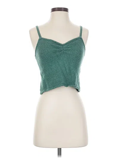 Pre-owned Madewell Tank Top Green Strapless Neckline Tops