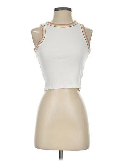 Pre-owned Madewell Tank Top Ivory Halter Neckline Tops