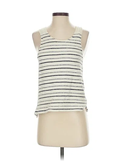 Pre-owned Madewell Tank Top Ivory Halter Neckline Tops In White