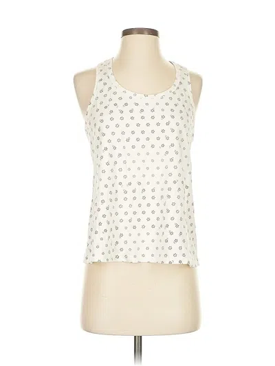 Pre-owned Madewell Tank Top Ivory Halter Neckline Tops In White