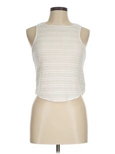 Pre-owned Madewell Tank Top Ivory Halter Neckline Tops In White