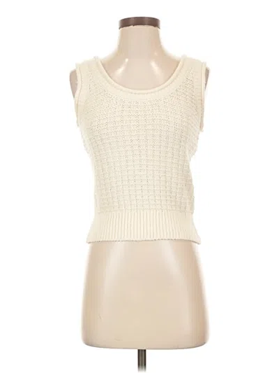 Pre-owned Madewell Tank Top Ivory Strapless Neckline Tops