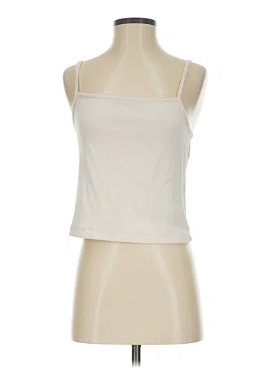 Pre-owned Madewell Tank Top Ivory Strapless Neckline Tops In White