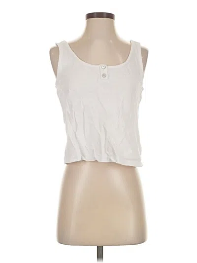 Pre-owned Madewell Tank Top Ivory Strapless Neckline Tops In White