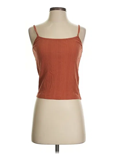 Pre-owned Madewell Tank Top Orange Square Neckline Tops