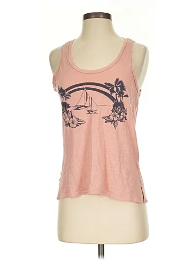 Pre-owned Madewell Tank Top Pink Halter Neckline Tops
