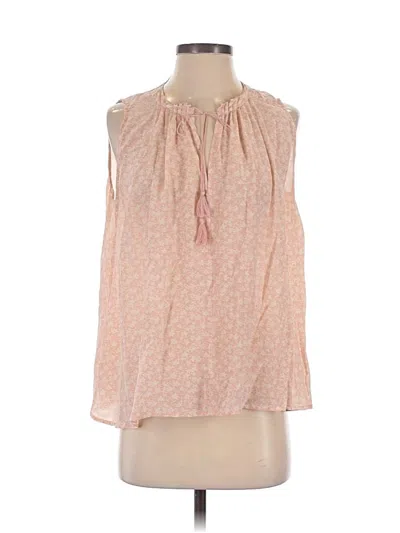 Pre-owned Madewell Tank Top Pink Tie Neck Tops