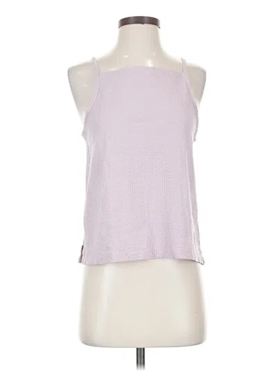 Pre-owned Madewell Tank Top Purple Halter Neckline Tops