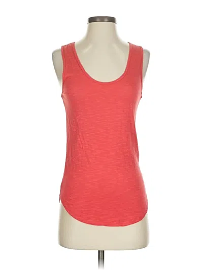 Pre-owned Madewell Tank Top Red Scoop Neck Tops
