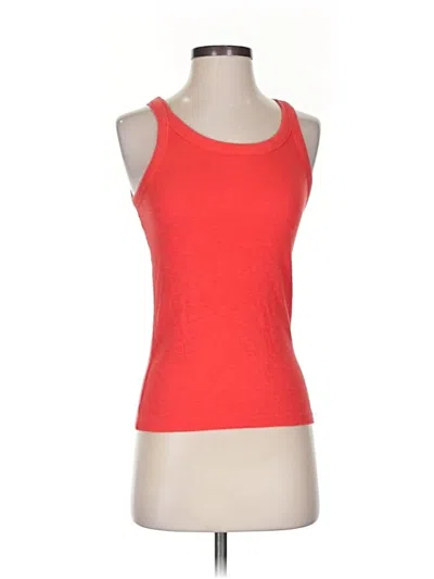 Pre-owned Madewell Tank Top Red Strapless Neckline Tops