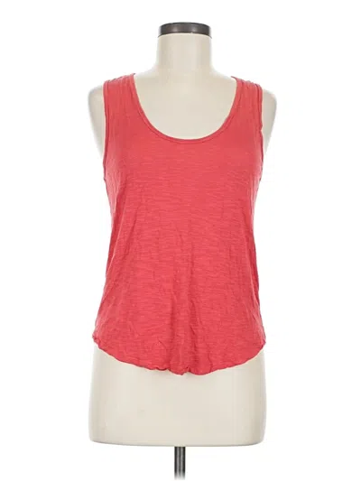 Pre-owned Madewell Tank Top Red Strapless Neckline Tops