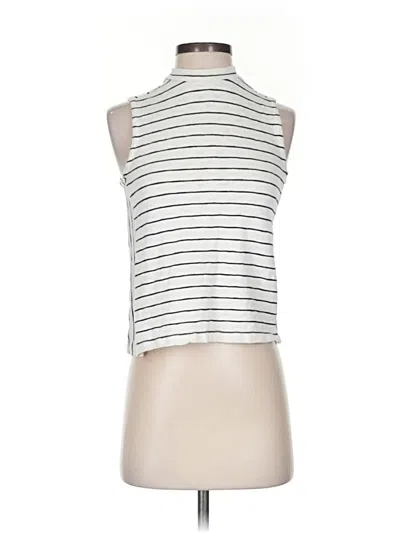 Pre-owned Madewell Tank Top Silver Halter Neckline Tops