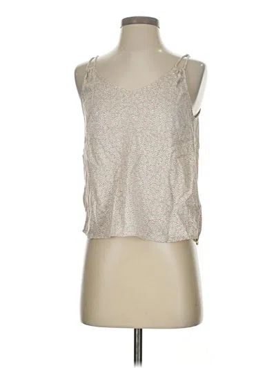 Pre-owned Madewell Tank Top Silver Strapless Neckline Tops