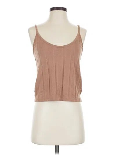 Pre-owned Madewell Tank Top Tan Strapless Neckline Tops