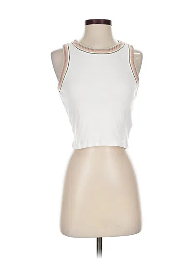 Pre-owned Madewell Tank Top White Halter Neckline Tops