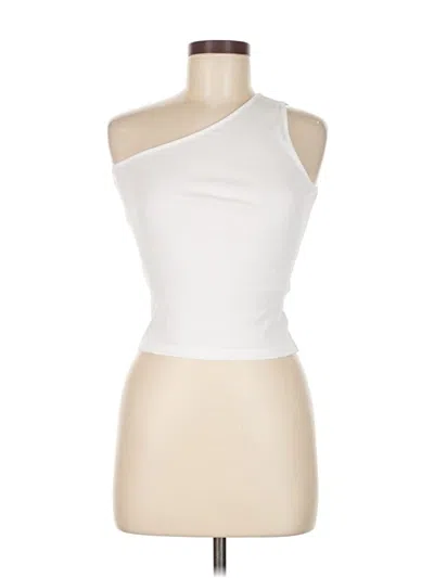 Madewell Tank Top White One Shoulder Neckline Tops