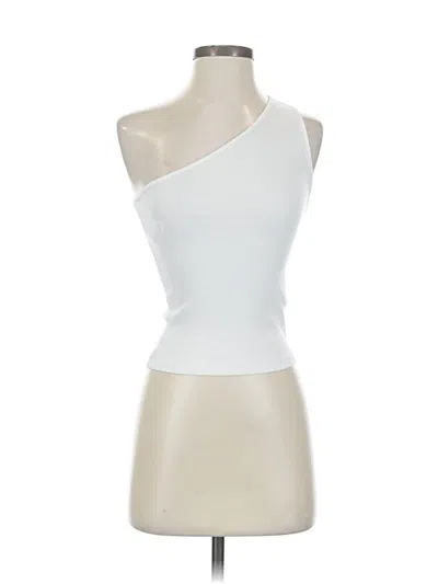 Pre-owned Madewell Tank Top White One Shoulder Neckline Tops
