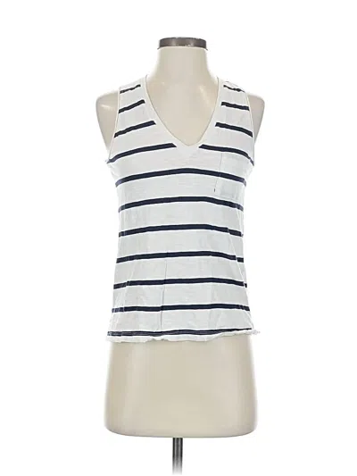 Pre-owned Madewell Tank Top White Plunge Neckline Tops