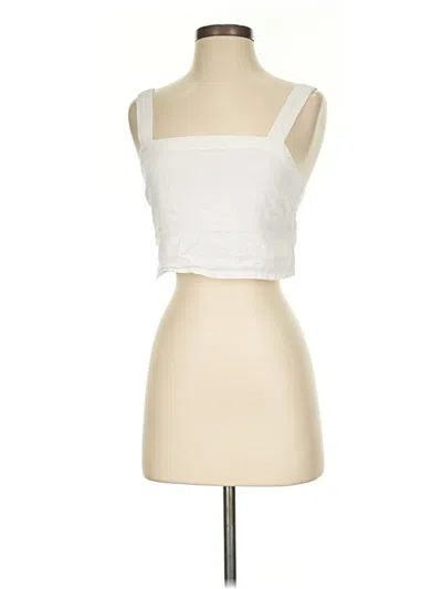 Pre-owned Madewell Tank Top White Strapless Neckline Tops