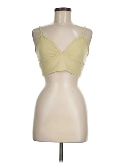 Pre-owned Madewell Tank Top Yellow Strapless Neckline Tops