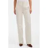 Madewell Tapered Denim Trousers In Vintage Ivory