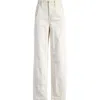 Madewell Tapered Denim Trousers In Vintage Ivory