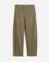 Madewell Tapered-leg Utility Pants In Green