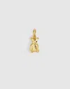 Madewell Teddy Bear Charm In Gold