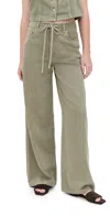 Madewell Tencel Drawstring Jeans Sagebrush In Green