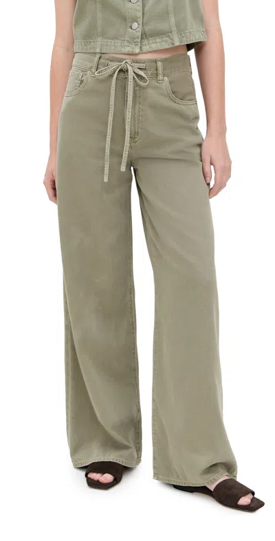 Madewell Tencel Drawstring Jeans Sagebrush