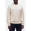 Madewell Textured Cotton Crewneck Sweater In Neutral