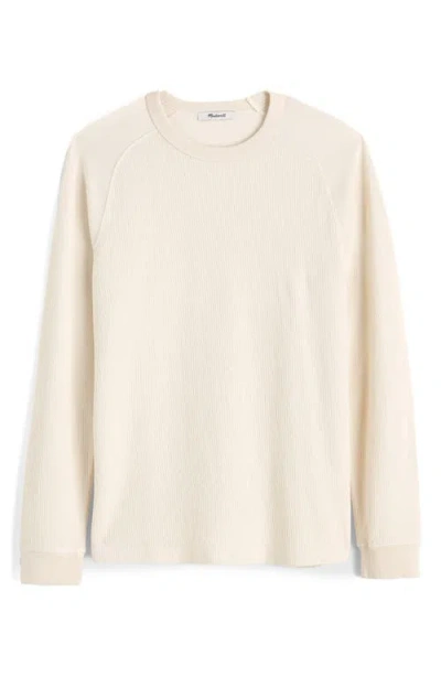 Madewell Long Sleeve Heavyweight Slub Cotton T-shirt In Neutral