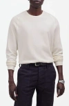 Madewell Textured Long Sleeve T-shirt In White