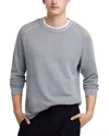 Madewell Textured Long Sleeve Tee In Dusk Gray