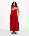 Madewell Textured V-neck Midi Dress