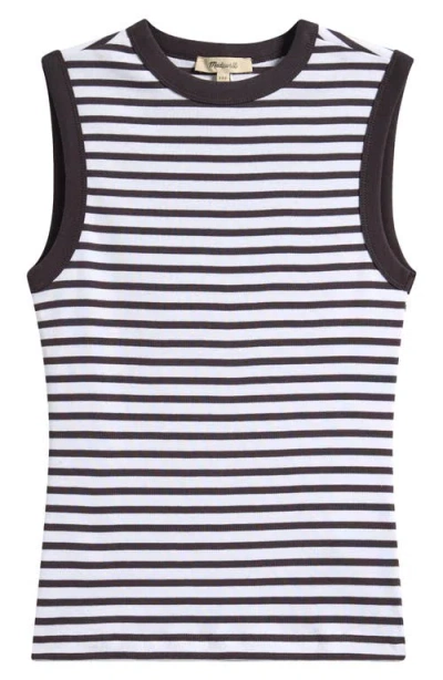 Madewell The '90s Compact Cotton Shell Tank In White